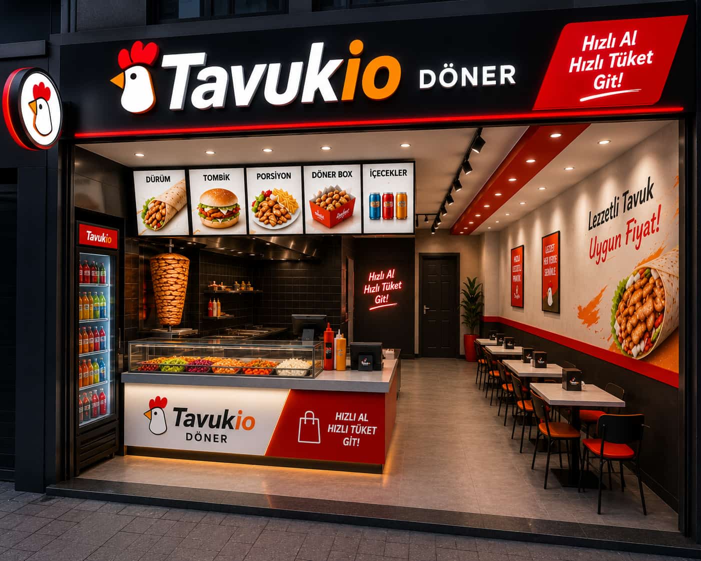 Tavukio modern mağaza konsepti